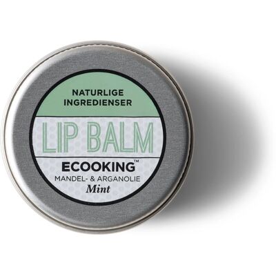Ecooking Mint Leppepomade - Naturlig, Nærende, 15ml Ecooking Mint Leppepomade - Naturlig, Nærende, 15ml