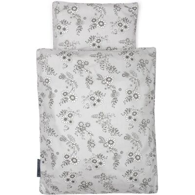 Smallstuff Smallstuff 73033-04 Puppenbettwäsche - Blumen Garten - Grau Smallstuff Smallstuff 73033-04 Puppenbettwäsche - Blumen Garten - Grau