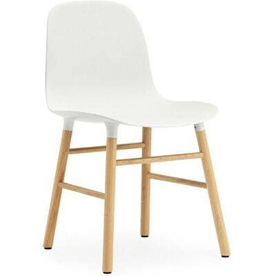 Normann Copenhagen Form Stuhl - Weiß - Eiche - Designer Simon Legald Normann Copenhagen Form Stuhl - Weiß - Eiche - Designer Simon Legald
