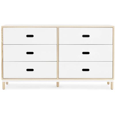 Normann Copenhagen Kabino Kommode 6 Schubladen - Weiß Normann Copenhagen Kabino Kommode 6 Schubladen - Weiß