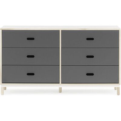 Normann Copenhagen Kabino Commode à 6 Tiroirs Grise - Rangement Compact - Publicité Normann Copenhagen Kabino Commode à 6 Tiroirs Grise - Rangement Compact - Publicité