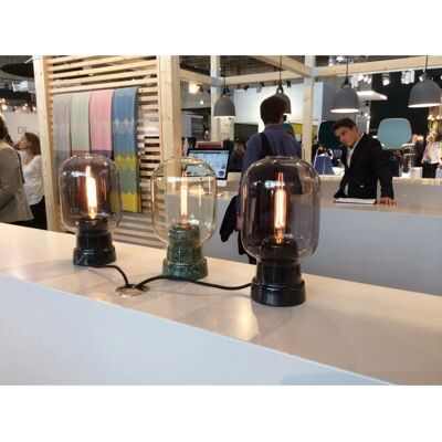 Lampe de table Normann Copenhagen Amp en marbre et verre - 26,5cm - Rook/Noir Lampe de table Normann Copenhagen Amp en marbre et verre - 26,5cm - Rook/Noir