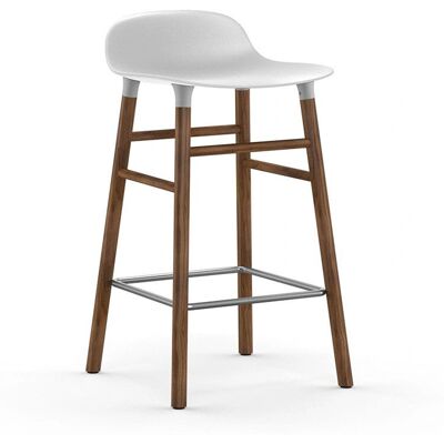 Normann Copenhagen Form - Tabouret de bar blanc en acier 75cm - Publicité Normann Copenhagen Form - Tabouret de bar blanc en acier 75cm - Publicité