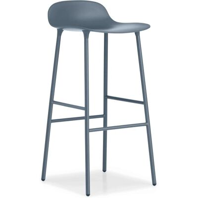 Normann Copenhagen Form Blå Barstol - 75cm - Stål Normann Copenhagen Form Blå Barstol - 75cm - Stål