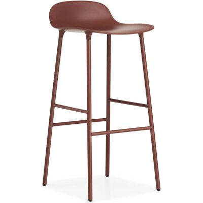 Normann Copenhagen - Form Thekenhocker - 75cm - Rot - Stahl Normann Copenhagen - Form Thekenhocker - 75cm - Rot - Stahl
