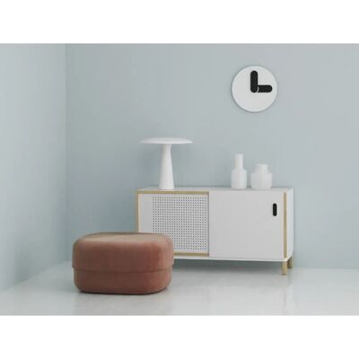 Normann Copenhagen Blush Velours Pouf - Rund, 65cm Normann Copenhagen Blush Velours Pouf - Rund, 65cm