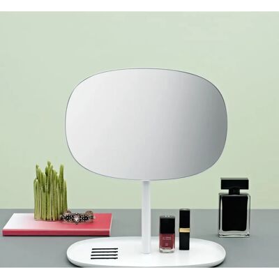 Miroir Flip de Normann Copenhagen - Gris - 34,5cm - Miroir de maquillage - Publicité Miroir Flip de Normann Copenhagen - Gris - 34,5cm - Miroir de maquillage - Publicité