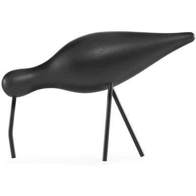 Normann Copenhagen Eik Shorebird - Dekorativ Fuglefigur, Svart Normann Copenhagen Eik Shorebird - Dekorativ Fuglefigur, Svart