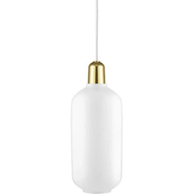 Normann Copenhagen Große Pendelleuchte Weiß Messing - Pendellampe Normann Copenhagen Große Pendelleuchte Weiß Messing - Pendellampe