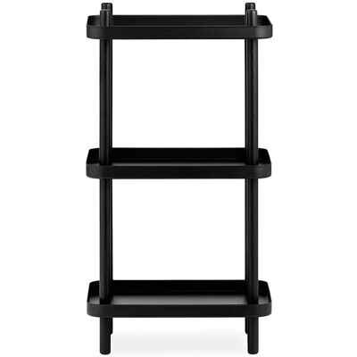Normann Copenhagen Schwarzes Regal - Block Shelf - Aufbewahrungsmöbel Normann Copenhagen Schwarzes Regal - Block Shelf - Aufbewahrungsmöbel