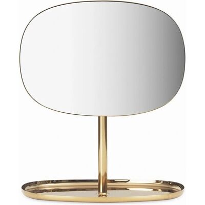 Miroir Flip en Laiton de Normann Copenhagen - 34,5cm - Élégant et Pratique - Publicité Miroir Flip en Laiton de Normann Copenhagen - 34,5cm - Élégant et Pratique - Publicité