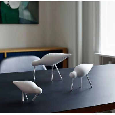Normann Copenhagen Gelber Shorebird Holzfigur - Dekor von Sigurjón Pálsson Normann Copenhagen Gelber Shorebird Holzfigur - Dekor von Sigurjón Pálsson