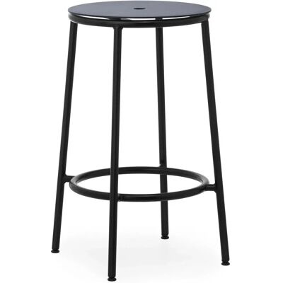 Tabouret de Bar en Aluminium Noir - Normann Copenhagen - Circa - 65cm - Design Scandinave Moderne - Publicité Tabouret de Bar en Aluminium Noir - Normann Copenhagen - Circa - 65cm - Design Scandinave Moderne - Publicité