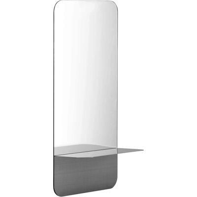 Normann Copenhagen Horizon Vertikaler Wandspiegel - Edelstahl 80x40cm Normann Copenhagen Horizon Vertikaler Wandspiegel - Edelstahl 80x40cm