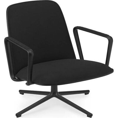 Normann Copenhagen - Chaise de bureau pivotante Pad Lounge - Aluminium noir océanique - Publicité Normann Copenhagen - Chaise de bureau pivotante Pad Lounge - Aluminium noir océanique - Publicité