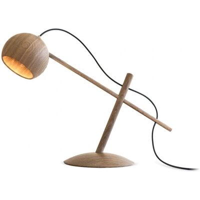 Brdr. Krüger Lune Bordlampe - Naturlig tre, 40cm Brdr. Krüger Lune Bordlampe - Naturlig tre, 40cm