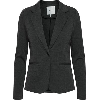 Ichi Dames Blazer Grijs - Casual Herfst/Winter Stijl Ichi Dames Blazer Grijs - Casual Herfst/Winter Stijl