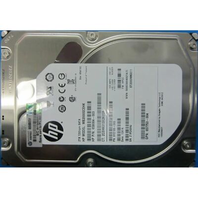 Hewlett Packard Enterprise 2TB Disco Rigido SATA 3,5" Grigio - Unità Disco Rigido Hewlett Packard Enterprise 2TB Disco Rigido SATA 3,5" Grigio - Unità Disco Rigido