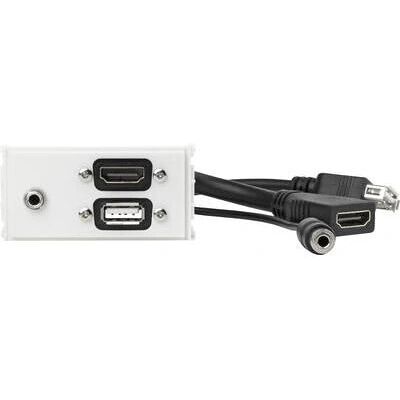 Vivolink WI221281 Wandpaneel HDMI USB 3,5mm - Steckdose Vivolink WI221281 Wandpaneel HDMI USB 3,5mm - Steckdose