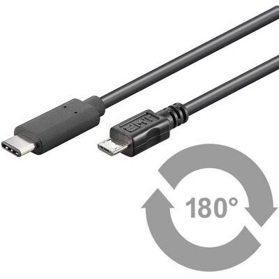 Microconnect USB-C till Micro USB B-kabel - 1m Microconnect USB-C till Micro USB B-kabel - 1m
