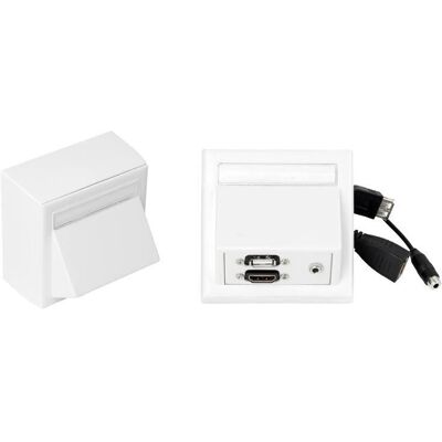 Vivolink WI221260 Presa a muro - HDMI, USB, 3,5mm - Bianco Vivolink WI221260 Presa a muro - HDMI, USB, 3,5mm - Bianco