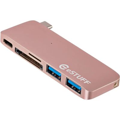 eSTUFF ES84121 Rosa Dock per Laptop - USB 3.2 Type-C & Porte eSTUFF ES84121 Rosa Dock per Laptop - USB 3.2 Type-C & Porte
