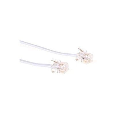 MicroConnect 2m RJ11 Telefonkabel - Hvit MicroConnect 2m RJ11 Telefonkabel - Hvit