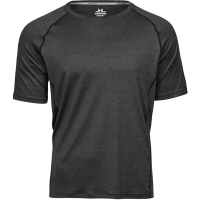 Tee Jays Schwarz Meliert CoolDry T-Shirt - Sportbekleidung Tee Jays Schwarz Meliert CoolDry T-Shirt - Sportbekleidung