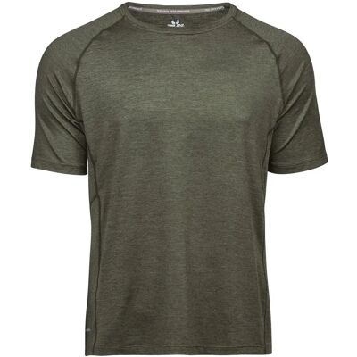 Tee Jays Oliv Melierung CoolDry T-Shirt - Sportswear Tee Jays Oliv Melierung CoolDry T-Shirt - Sportswear