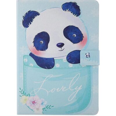 Lovely Panda Læder iPad Cover til 10.2" / Air / Pro 10.5" - Tablet Cover Lovely Panda Læder iPad Cover til 10.2" / Air / Pro 10.5" - Tablet Cover