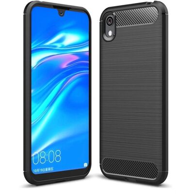 Huawei Y5 (2019) fleksibelt plastikcover med kulstoflook - Mobilcover Huawei Y5 (2019) fleksibelt plastikcover med kulstoflook - Mobilcover