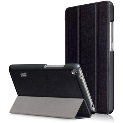 Huawei Mediapad T3 7" Cover - Klassisk Tri-fold Læder Huawei Mediapad T3 7" Cover - Klassisk Tri-fold Læder