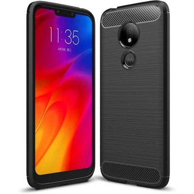 Motorola Moto G7 Power - Carbonfiber og Metal Cover Motorola Moto G7 Power - Carbonfiber og Metal Cover