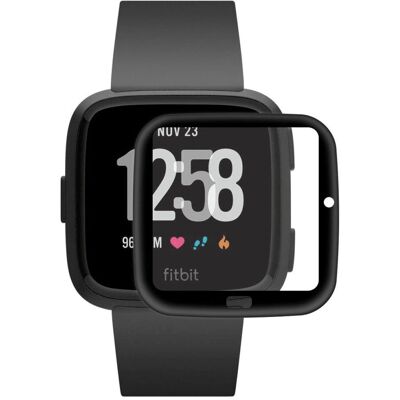 Fitbit Versa Edge Skærmbeskyttelse - Ridsefast - Sort / Gennemsigtig Fitbit Versa Edge Skærmbeskyttelse - Ridsefast - Sort / Gennemsigtig