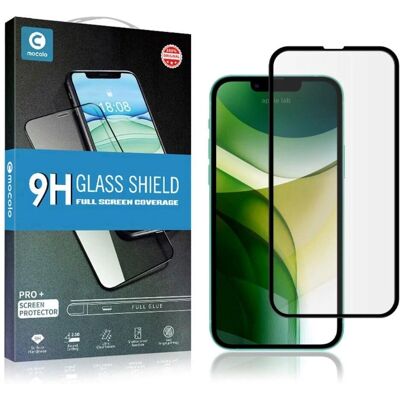 MOCOLO Full-Fit skærmbeskyttelse til iPhone 13 / 13 Pro - Sort Ramme MOCOLO Full-Fit skærmbeskyttelse til iPhone 13 / 13 Pro - Sort Ramme