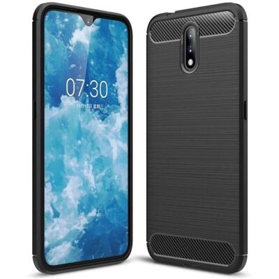 Nokia 2.3 Børstet Carbon Fiber Telefoncover Nokia 2.3 Børstet Carbon Fiber Telefoncover
