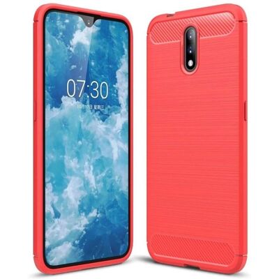 Nokia 2.3 - Børstet karbonfiber plastdeksel Nokia 2.3 - Børstet karbonfiber plastdeksel