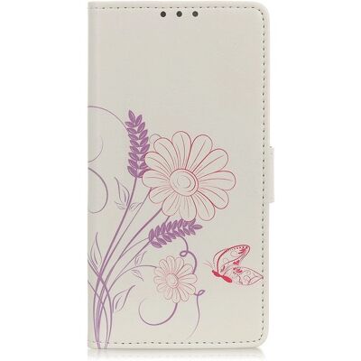 Nokia 5.3 Lærdeksel med Kortlomme - Blomster & Sommerfugl Nokia 5.3 Lærdeksel med Kortlomme - Blomster & Sommerfugl