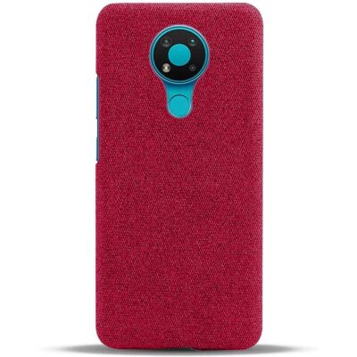 Rødt Stoffcover til Nokia 3.4 - Mobilcover Rødt Stoffcover til Nokia 3.4 - Mobilcover