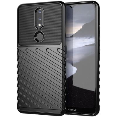 Nokia 2.4 Sort Fleksibelt TPU Cover - Mobilcover Nokia 2.4 Sort Fleksibelt TPU Cover - Mobilcover
