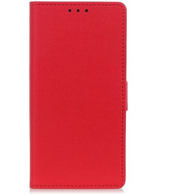 PU Lædercover med Kortlommer til Nokia C2 2nd Edition - Rød PU Lædercover med Kortlommer til Nokia C2 2nd Edition - Rød