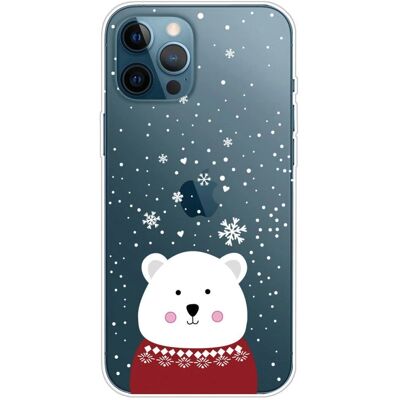 Isbjørn jule-TPU deksel for iPhone 14 Pro - Holdbar & Gjennomsiktig Isbjørn jule-TPU deksel for iPhone 14 Pro - Holdbar & Gjennomsiktig