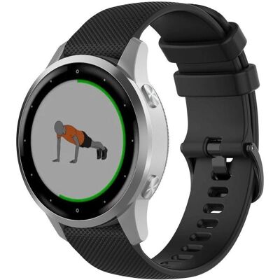 Silicone rem til Samsung Galaxy Watch - Sort - Smartwatch rem Silicone rem til Samsung Galaxy Watch - Sort - Smartwatch rem