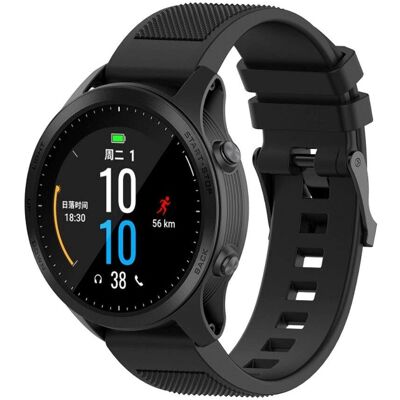 Universal Garmin silikone rem - 22mm - Sort Universal Garmin silikone rem - 22mm - Sort