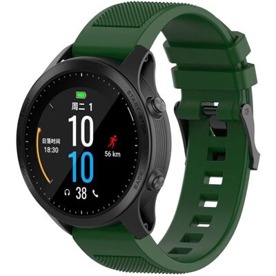 MOBILCOVERS.DK Garmin Riflet Silikone Urrem - Militær Grøn MOBILCOVERS.DK Garmin Riflet Silikone Urrem - Militær Grøn