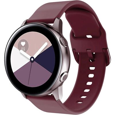 Bordeux Silikone Smartwatch Rem - Neutralt Design Bordeux Silikone Smartwatch Rem - Neutralt Design