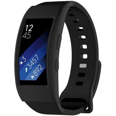 Silicone Cover til Samsung Gear Fit2 Pro - Sort - Smartwatch Cover Silicone Cover til Samsung Gear Fit2 Pro - Sort - Smartwatch Cover