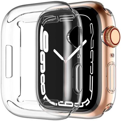 MOBILCOVERS.DK Apple Watch 8 / 7 (45mm) Fleksibelt Plastik Cover - Smartwatch Cover MOBILCOVERS.DK Apple Watch 8 / 7 (45mm) Fleksibelt Plastik Cover - Smartwatch Cover