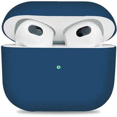 Silicone Cover til Apple AirPods 3. generation - Midnight Blue - Øretelefon Cover Silicone Cover til Apple AirPods 3. generation - Midnight Blue - Øretelefon Cover