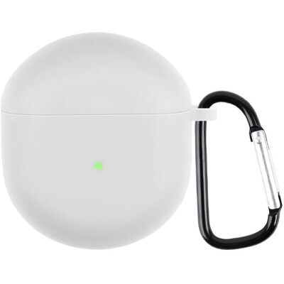 OnePlus Buds Silikone Cover med Karabinhage - Hvid - Høretelefon Cover OnePlus Buds Silikone Cover med Karabinhage - Hvid - Høretelefon Cover